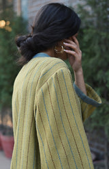 Wular Handwoven Woolen Olive Full Sleeve Pheran