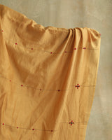 Pratha Badami Chanderi Dupatta With Soof Hand Embroidery