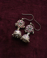 Ghoomar Silver Earring