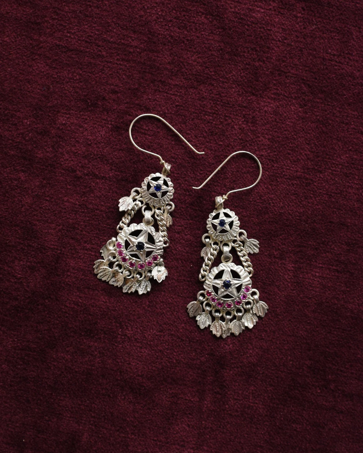 Leher Silver Earring
