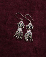 Kesariya Silver Earring