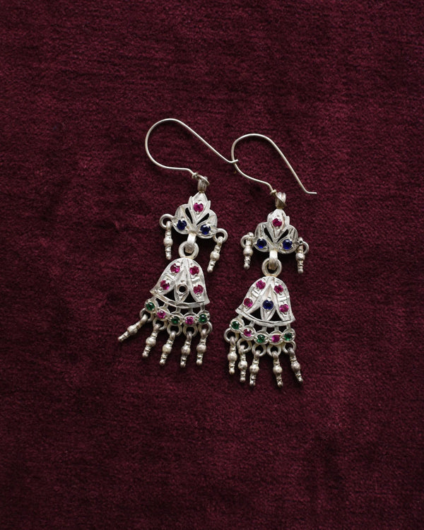 Kesariya Silver Earring