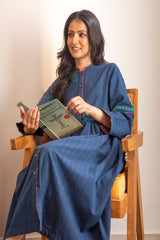 Haveli Blue Crewel Dress