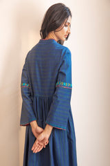 Haveli Blue Crewel Dress