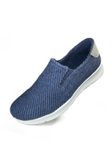 Yaar Men's Slip-on Shoes Indigo Twill