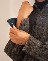 Gurez Black Unisex Handwoven Woolen Shirt