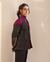 Gurez Black Handwoven Woolen Jacket