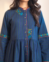 Haveli Blue Crewel Dress