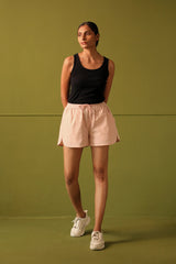 Neera Pink Thigh High Shorts