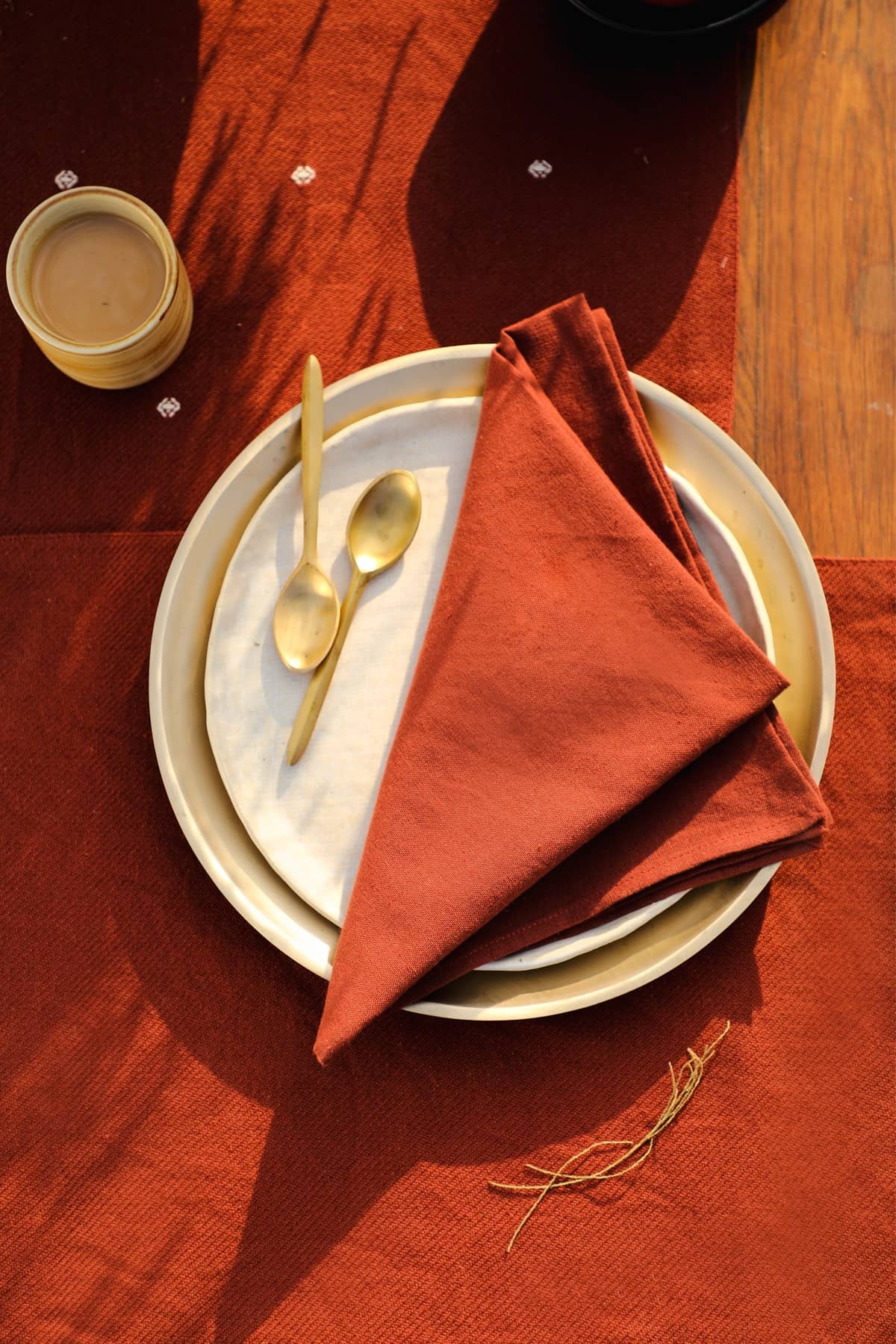 Urvi Handwoven Brown Table Napkin