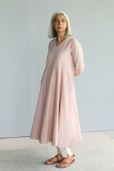 Nilofer Pink Handwoven Kurta with Stripes