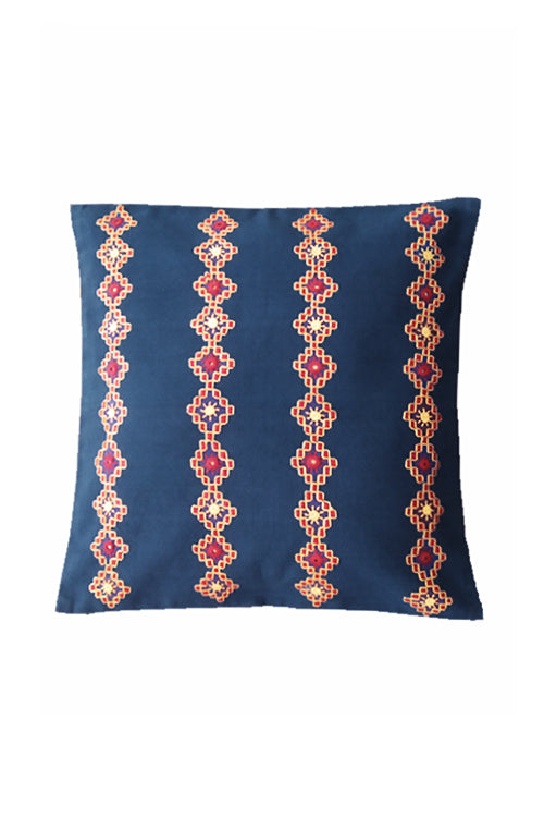 Kharak Stripe Pattern Embroidered Cushion Cover