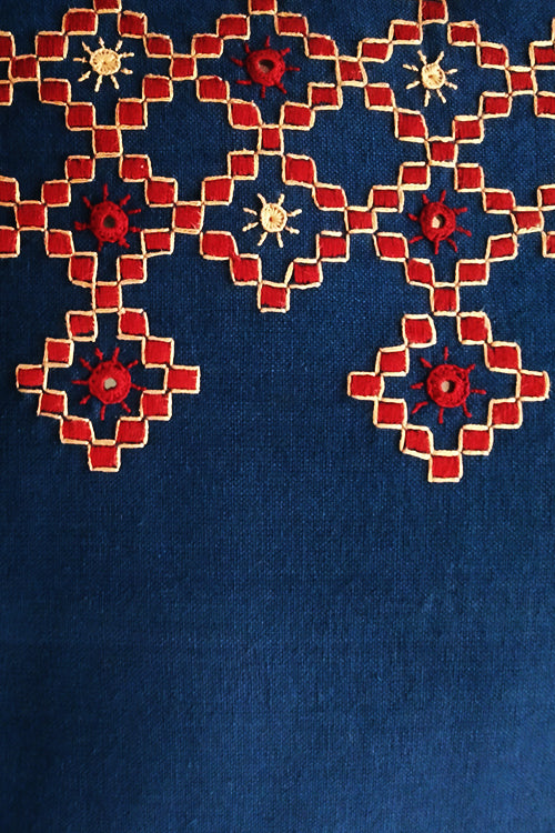 Kharak Embroidered Cushion Cover 16X16