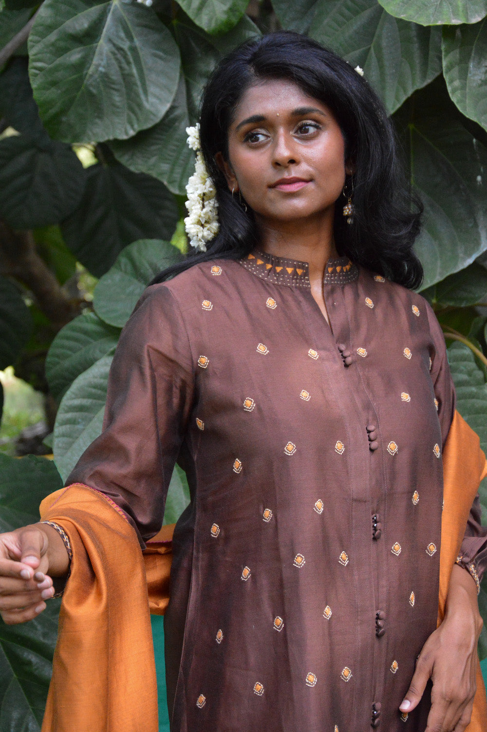 Tara Brown All Over Embroidered Kurta