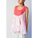 Pink Shibori Cotton Top