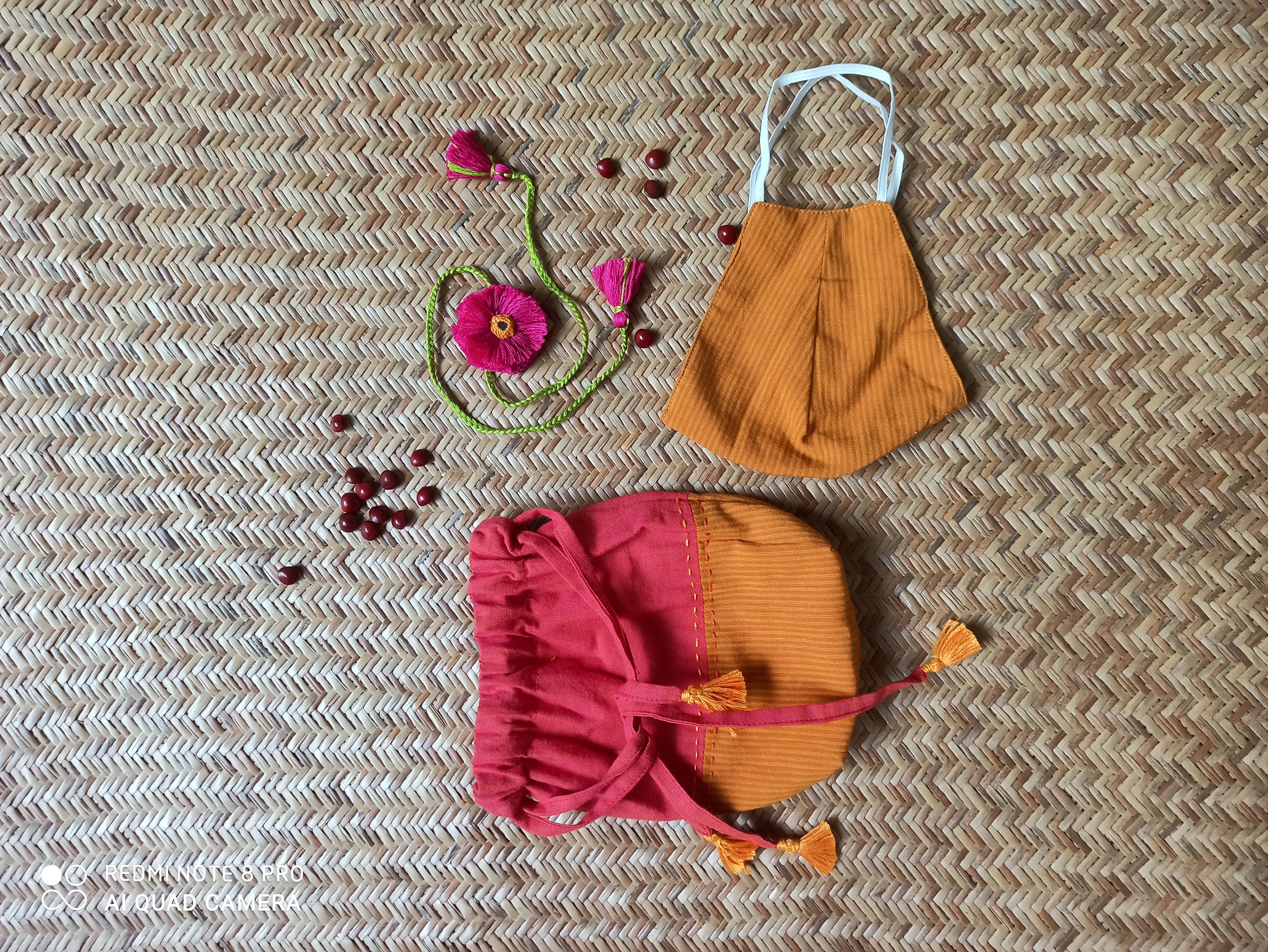 Raksha Kit in Pink and Mustard