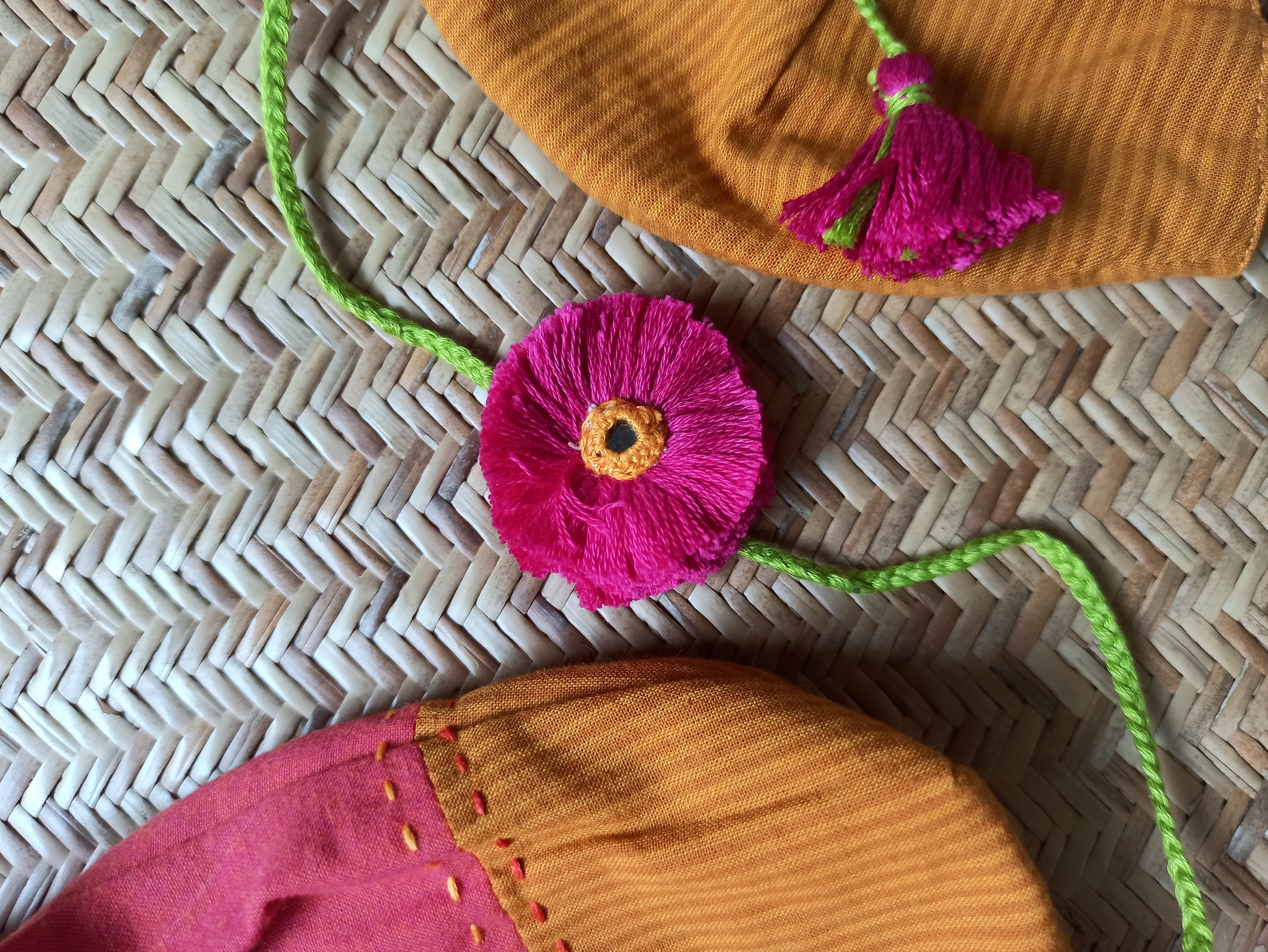 Raksha Kit in Pink and Mustard
