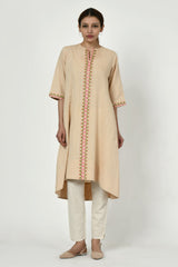 Noorbagh Dress With Asymmetric Hemline