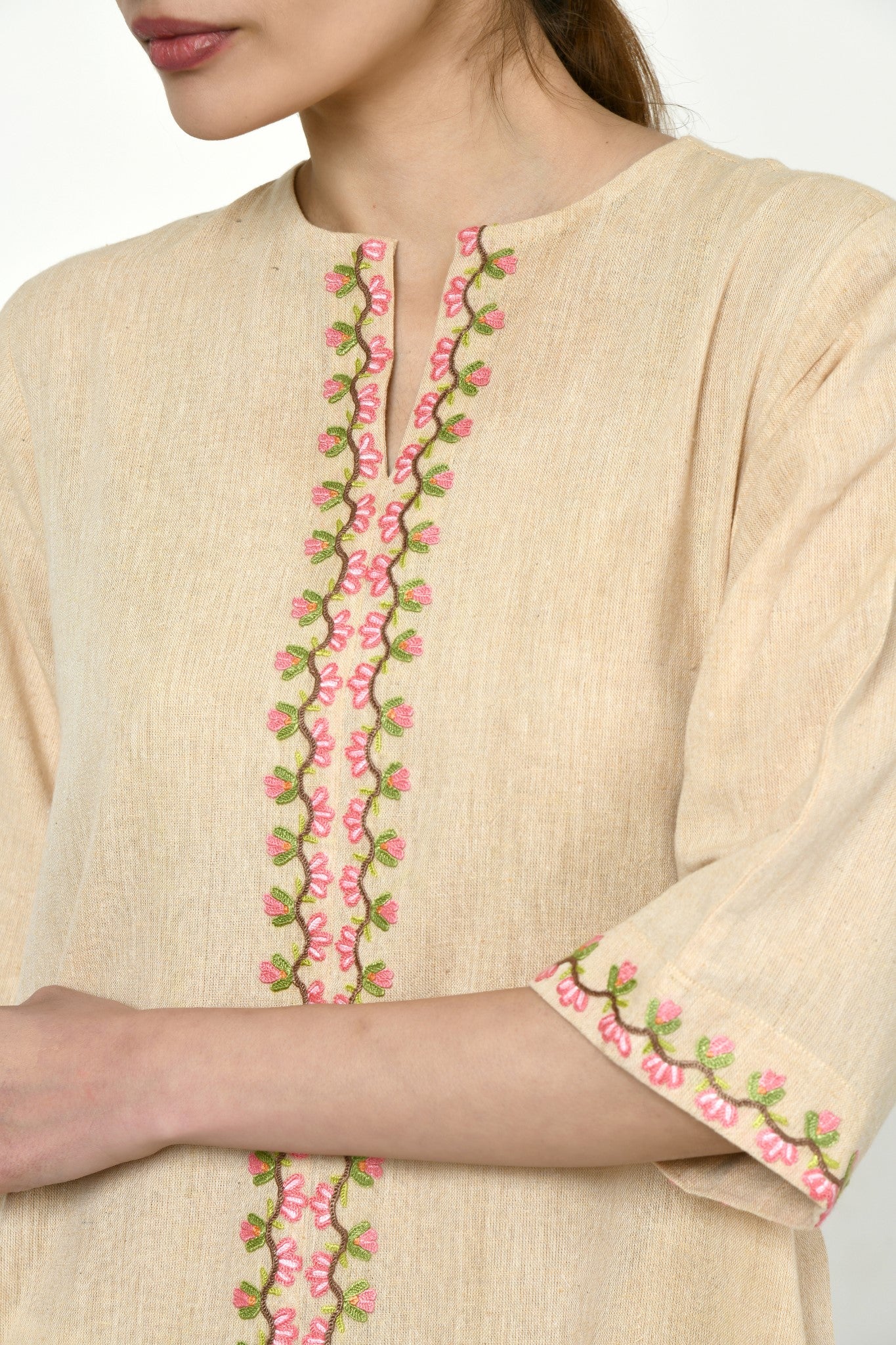 Noorbagh Dress With Asymmetric Hemline