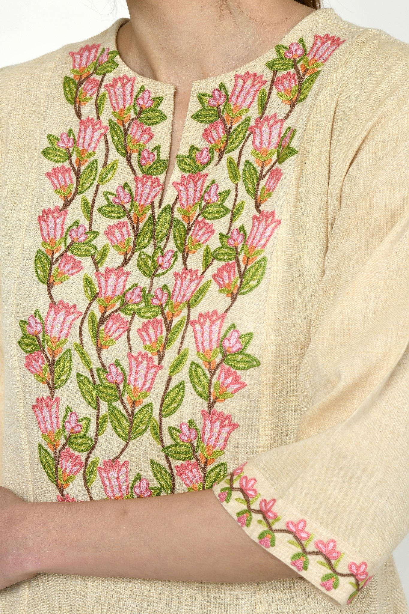 Noorbagh Kurta with Embroidered Yoke