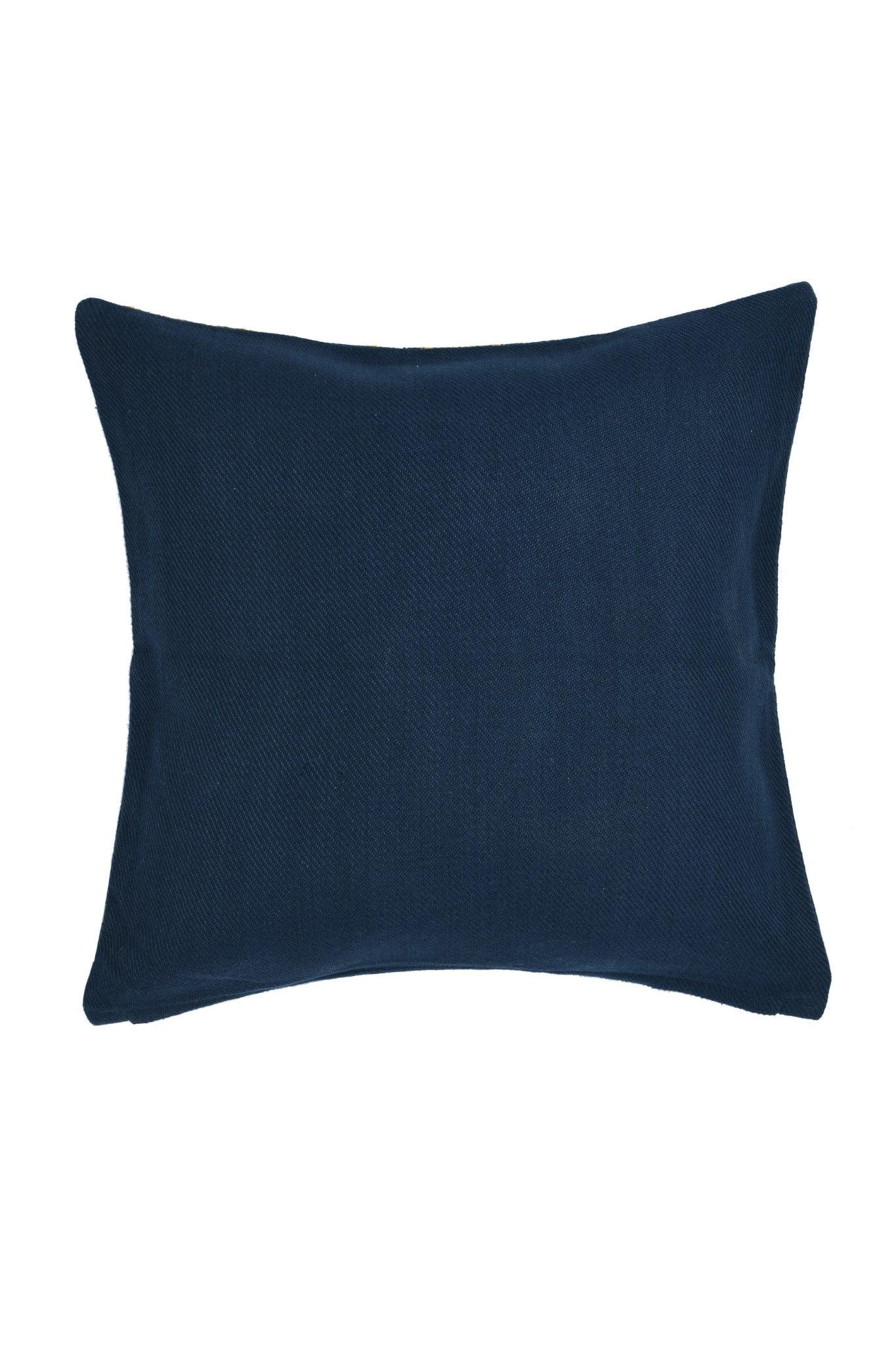 Suti Diamond Motif Extra Weft Woven 16X16 Cushion Cover in Navy